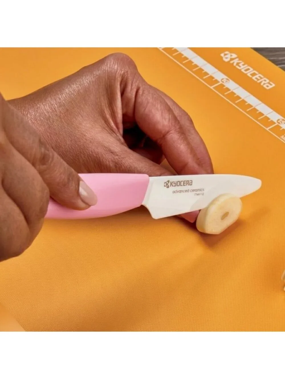 Ceramic Paring Knife - 3-Inch White Blade with Pink Handle, Kitchen Essential